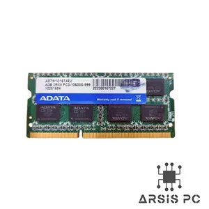 رم لپ‌تاپ ADATA DDR3 ظرفیت 4 گیگابایت فرکانس 1333MHz مدل PC3-10600 تایمینگ CL9 استوک