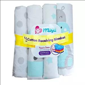 خشک کن و روانداز کودک مایا مدل پسرانه بسته 4 عددی