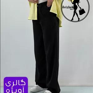 شلوار زنانه مدل نیم بگ کمر ساده جنس سیلک