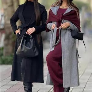 پالتو فوتر زنانه بلند | قیمت ویژه خوشه مد کد 50053