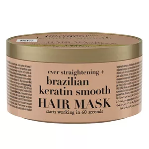 ماسک مو او جی ایکس مدل Brazilian Keratin Smooth حجم 300 میلی لیتر ا Ogx Ever Straightening Brazilian