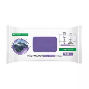 دستمال مرطوب چندمنظوره اسلیپی Sleepy رایحه کوهستانی بسته 100 عددی