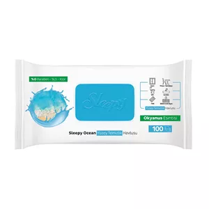 دستمال مرطوب چندکاره اسلیپی Sleepy رایحه اقیانوس بسته 100 عددی