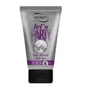 ژل مو شاین دار هوبی HOBBY مدل LETS PARTY شماره 4 حجم 150 میل