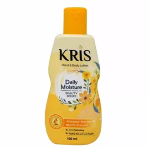 لوسیون بدن مرطوب کننده کریس Kris حاوی مولتی ویتامین و کره بادام حجم ۱۰۰ میل