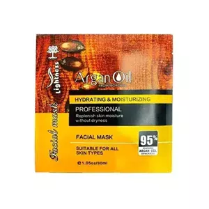 ماسک ورقه ای صورت لایتنس حاوی روغن آرگان  30 میل Lightness Argan oil FACIAL MASK