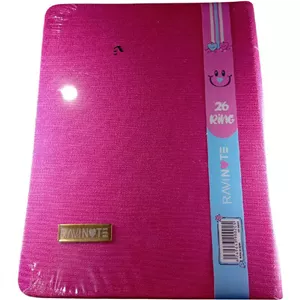 کلاسور راوی نوت 100 برگ طرح صورتی 