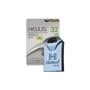 فلش 32 گیگ HELIOS نقره ای مدل HERMES تایوان ( گارانتی مادام العمر)