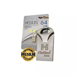 فلش مموری 64 گیگ HELIOS مدل HERMES. BLACK تایوان ( گارانتی مادام العمر )
