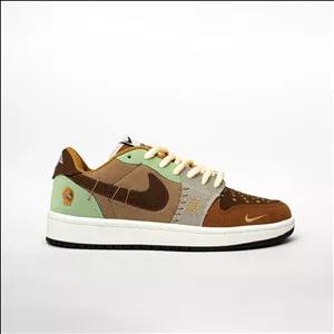 کفش کتونی جردن 1 مدل وودو کرم سبز کد 294659