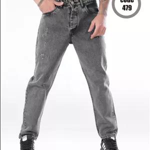 شلوار مام استایل مردانه طوسی دودی شیک و خاص کد 479