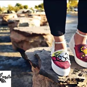 گیوه لژدار 00807 طرح عشق خطاطی