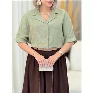 شومیز پانچ شاین آستین پاکتی