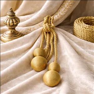 پرده جمع کن طنابی مدل توپی کنفی