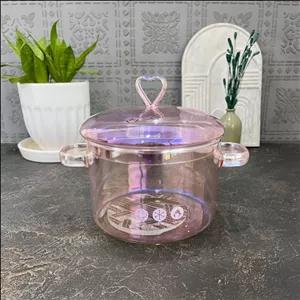 قابلمه تمام پیرکس صورتی 1.5L