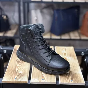 نیم بوت زنانه شمس مدل S6 چرم طبیعی