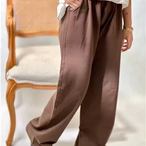 شلوار فول بگ دخترانه جنس دورس دونخ لاکرا رنگ شکلاتی و مشکی | سایز 70 تا 95