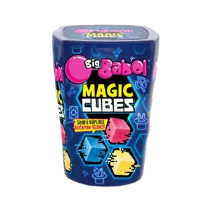 باکس آدامس بیگ بابل میوه ای مکعبی Big babol magic cubes