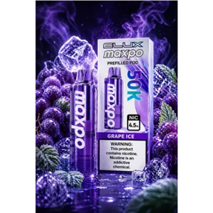 کارتریج پاد یکبار مصرف مکسپو انگور یخ 50000 پاف Maxpo grape ice pod cartridge