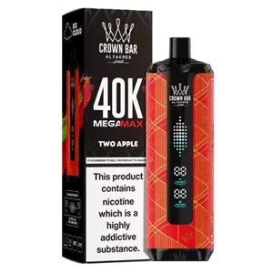 ویپ یکبار مصرف الفاخر مگامکس دوسیب 40000 پاف alfakher megamax two apple vape
