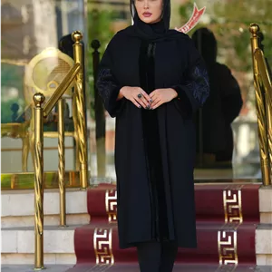 مانتو عبایی مشکی لاکچری طرح VERA