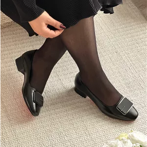 کفش کالج پاشنه‌سه زنانه مشکی | شیک و راحت برای استایل روزمره