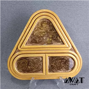 اردو خوری 6 تکه رزینی با طرح ابر و باد 