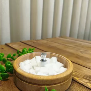 قندان گرد چوبی درب اکرولیک