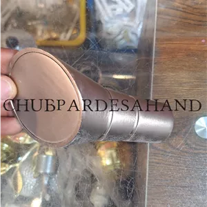 قپه(سری) عصایی چوب پرده پانچ نقره ای مات جدید