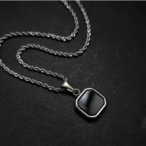 گردنبند اونیکس مردانه کد N1021