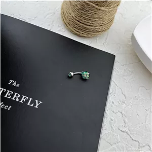 پیرسینگ ناف استیل زنانه مدل اکلیلی کد P4855