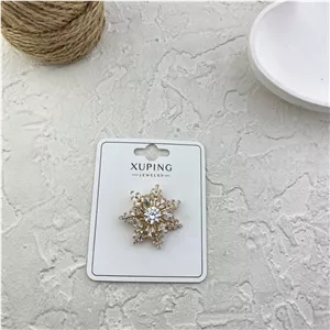 گل سینه زنانه ژوپینگ مدل برف جواهری کد G4184