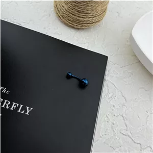 پیرسینگ ناف استیل زنانه مدل توپی کد P4874