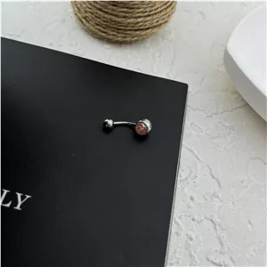 پیرسینگ ناف استیل زنانه مدل اکلیلی کد P4859