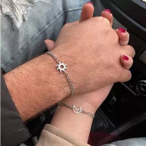 دستبند کاپلی ماه و خورشید 🌙☀️