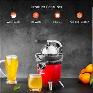 آب مرکبات جیپاس مدل GCG46021 Geepas GCJ46021 100W Citrus Juicer Electric Orange Juicer