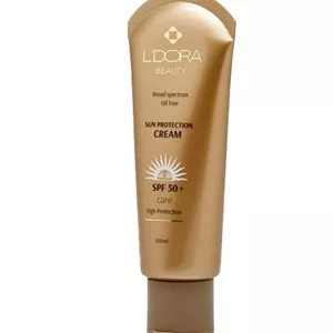 کرم ضدآفتاب SPF50 بی رنگ مناسب انواع پوست لدورا 100 میلی‌لیتر