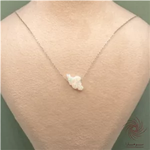 گردنبند ایران سنگ سفید اوپال