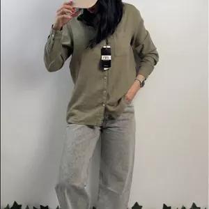 شومیز زارا سدری تیره