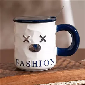 ماگ سرامیکی Fashion|درب دار قاشق دار