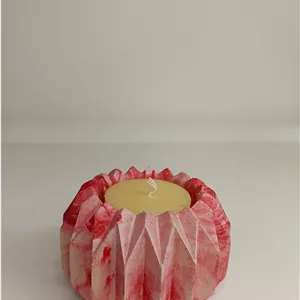 جاشمعی سنگ مصنوعی با طرح ستاره دار رنگی