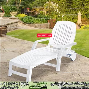 تخت کنار استخری طاووس با پشتی قابل تنظیم
