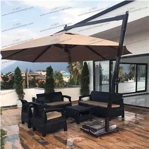 ست مبل حصیری مبلمان باغی (7نفره)