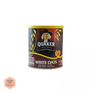 جو دوسر پرک کویکر (Quaker White Oats) قوطی فلزی - ۵۰۰ گرم