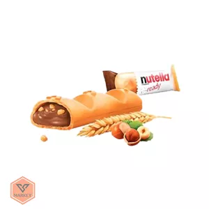 بیسکویت ویفری مغزدار نوتلا بی ردی (Nutella B-ready) با کرم فندقی اصل و گندم ترد
