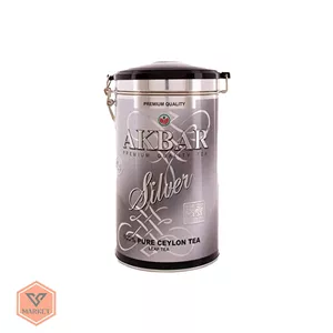 چای سیاه شکسته سیلان اکبر سیلور (Akbar Silver) – قوطی فلزی  450 گرمی ( 100 ٪ خالص)