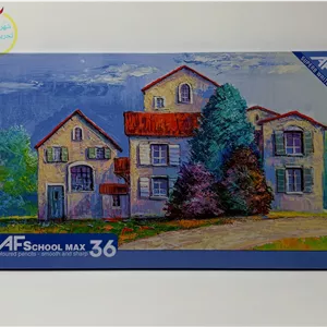 مداد رنگی 36 رنگ تخت فلزی اورجینال اسکول مکس