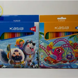 مداد رنگی 24 رنگ مقوایی کسری