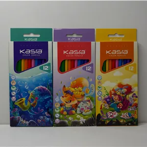 مداد رنگی 12 مقوایی کسری