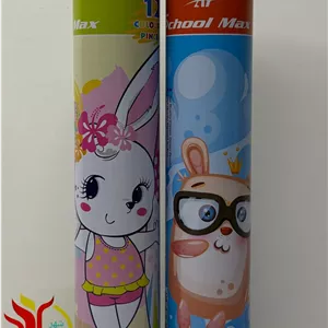 مداد رنگی 12 رنگ استوانه ای اورجینال اسکول مکس